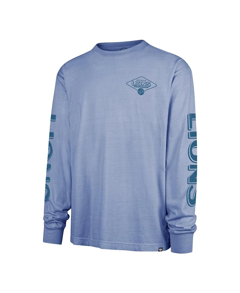 '47 Brand Men's Blue Detroit Lions Cairn Ravine Foundation Long Sleeve T-Shirt