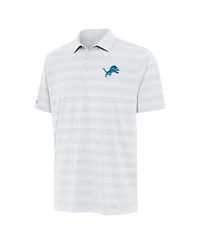 Antigua Men's White Detroit Lions Tunnel Polo Shirt