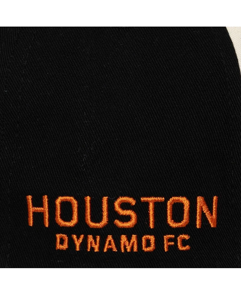Mitchell & Ness Men's Cream Houston Dynamo Fc Brushed Off Pro Crown Snapback Hat