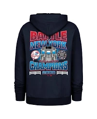 '47 Brand Men's Navy New York Yankees 2000 World Series Champions Showcase Backer Pullover Hoodie