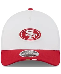 New Era Big Boys and Girls White/Scarlet San Francisco 49ers 2025 Nfl Training Camp A-Frame 9FORTY Adjustable Hat