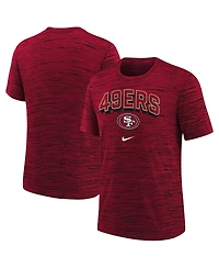 Nike Big Boys and Girls Red San Francisco 49ers Sideline Velocity Performance T-Shirt