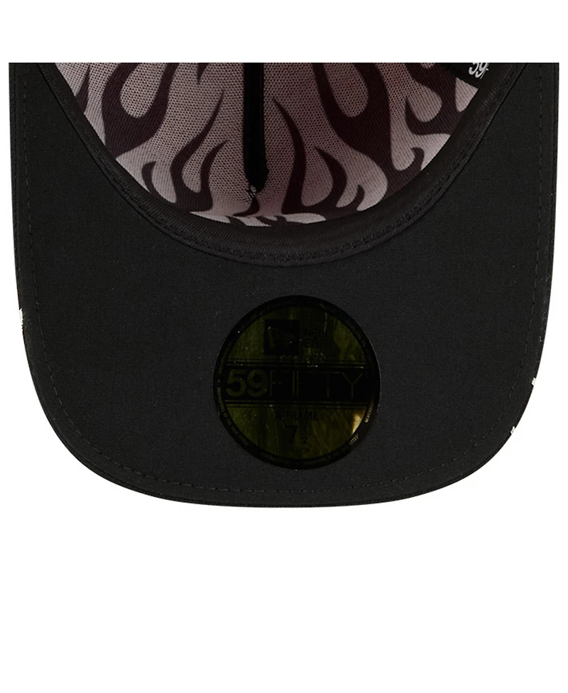 New Era Men's Red/Black Cincinnati Reds 2025 Mlb Speedway Classic A-Frame 59FIFTY Fitted Hat