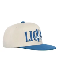 Mitchell & Ness Big Boys and Girls Cream/Blue Detroit Lions Across the Board Vintage Snapback Hat
