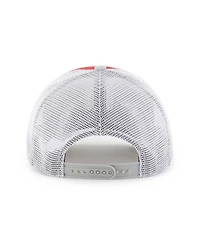 '47 Brand Big Boys and Girls Scarlet/Gray Ohio State Buckeyes Super Stripe Hitch Adjustable Trucker Hat