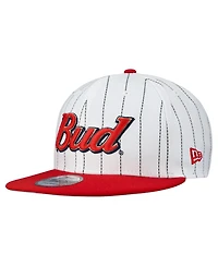 New Era Men's White Dale Earnhardt Jr. Budweiser Baseball 9FIFTY Snapback Hat