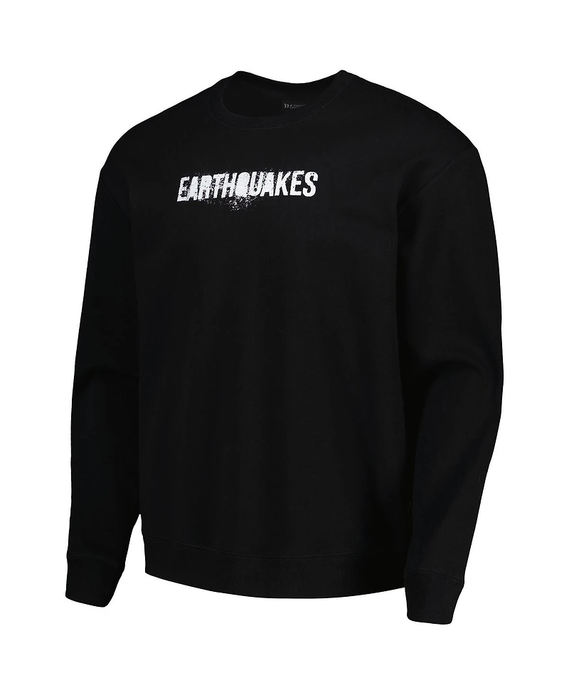 The Wild Collective Men's Black San Jose Earthquakes Pullover Sweatshirt