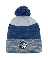 Fanatics Men's Heather Gray Minnesota Lynx Heathered Cuffed Knit with Pom Hat