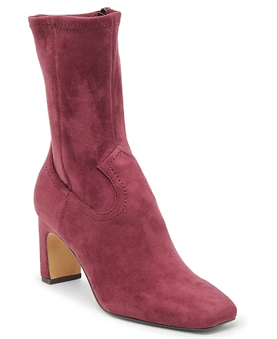 Dolce Vita Women's Roan Square-Toe Pull-On Stretch Dress Booties