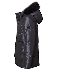 Kensie Girl Big Girls Iridescent Hooded Puffer Jacket