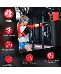 Akiudex Kids Punching Bag Set with Gloves and Mounting Kit