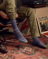 Gold Toe Men's 3-Pack Frankie Stripe Reinforced Toe Crew Socks