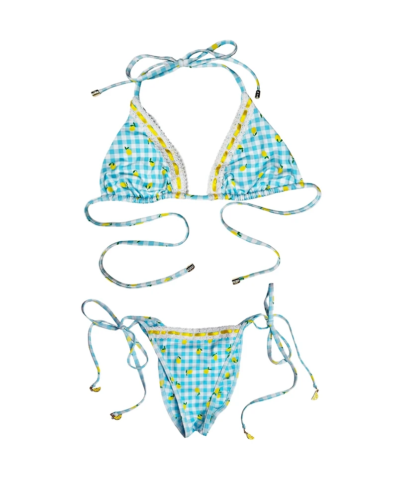 Beach Bunny Swimwear Women's Limoncello Spritz Triangle Bikini Top
