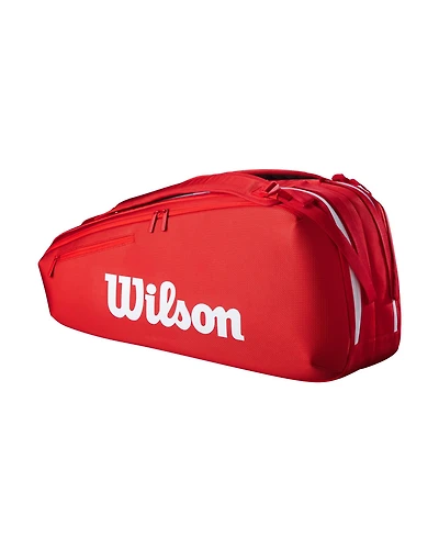Wilson Super Tour Red 6-Pack Tennis Bag - Red