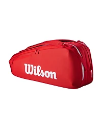 Wilson Super Tour Red 6-Pack Tennis Bag - Red