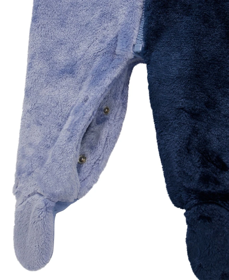 Guess Baby Boys Crew Neck Long-Sleeve Plush Coverall