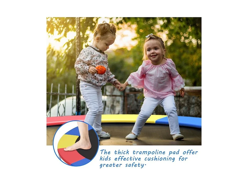 Akiudex Round Trampoline Safety Pad with Thick Foam and Full Spring Coverage