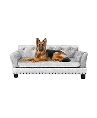 Bingopaw Large Dog Cat Pet Elevated Raised Bed Sofa for All Breed Super Soft Mat Pad