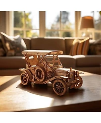 Robotime 3D Wooden Puzzle Vintage Car 1:15 Scale Exquisite Wood Craft Kit Gift for Adults Desk Toys Gift for Boys/Girls, 7.5"3.6"4.5"