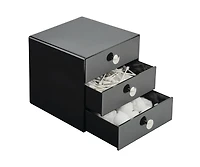 iDesign Stackable 3-Drawer Vanity Makeup Organizer