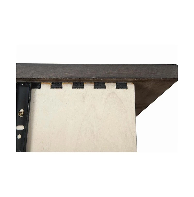 Westwood Design Taylor Farmhouse Wood Changer Topper in River Rock Brown