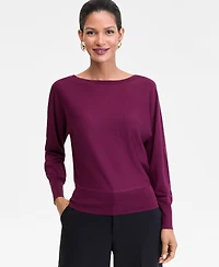 I.n.c. International Concepts Women's Boat-Neck Sweater, Macy's Exclusive