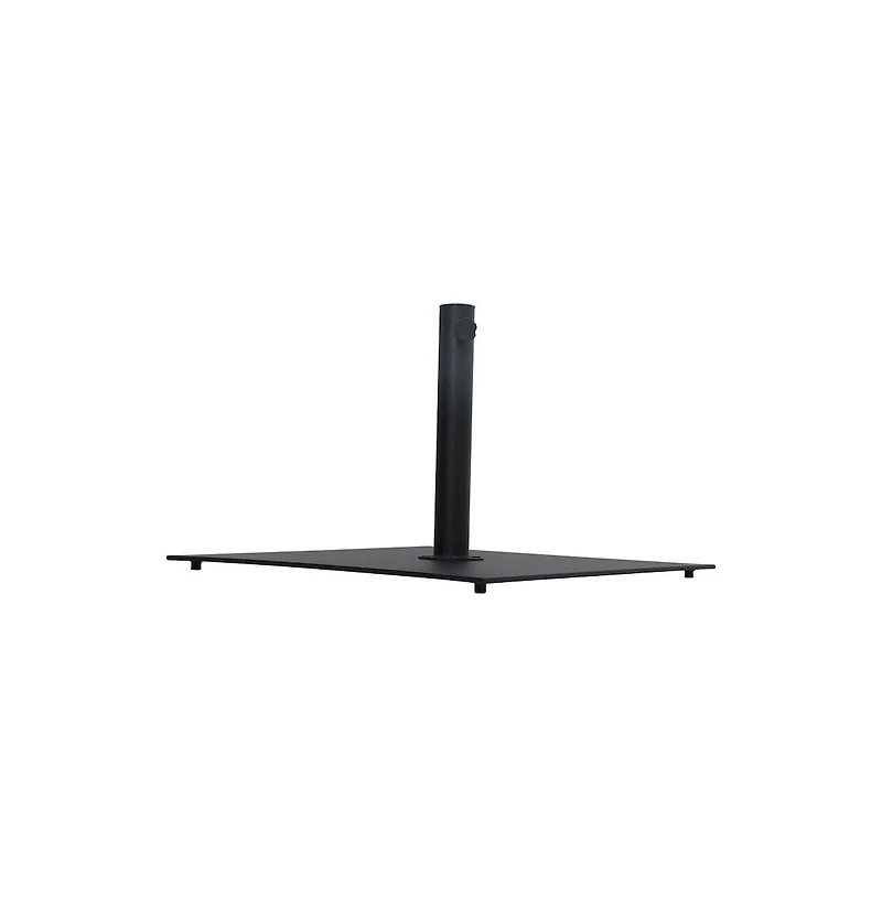 Meridian Furniture Belize Matte Black Steel Patio Umbrella Base