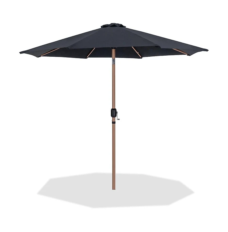 Meridian Furniture Fiji Black Fabric Patio Umbrellas