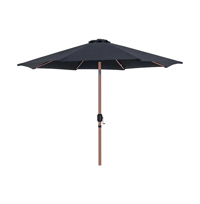Meridian Furniture Fiji White Fabric / Matte Aluminum Patio Umbrella with Base Sets