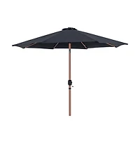 Meridian Furniture Fiji White Fabric / Matte Aluminum Patio Umbrella with Base Sets
