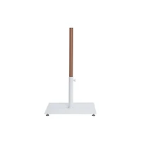 Meridian Furniture Amalfi Navy With Cream Piping / Matte Metal Patio Umbrella with Base Sets