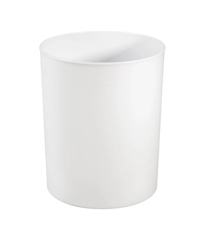 iDesign Small Round Plastic Bathroom Trash Can