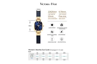 Women's Watch 22×26mm Rectangle Mother-of-pearl or Brushed Sunburst Dial Victoria Hyde