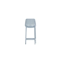 Meridian Furniture Mykonos Sky Blue Outdoor Patio Stool, Set of 4
