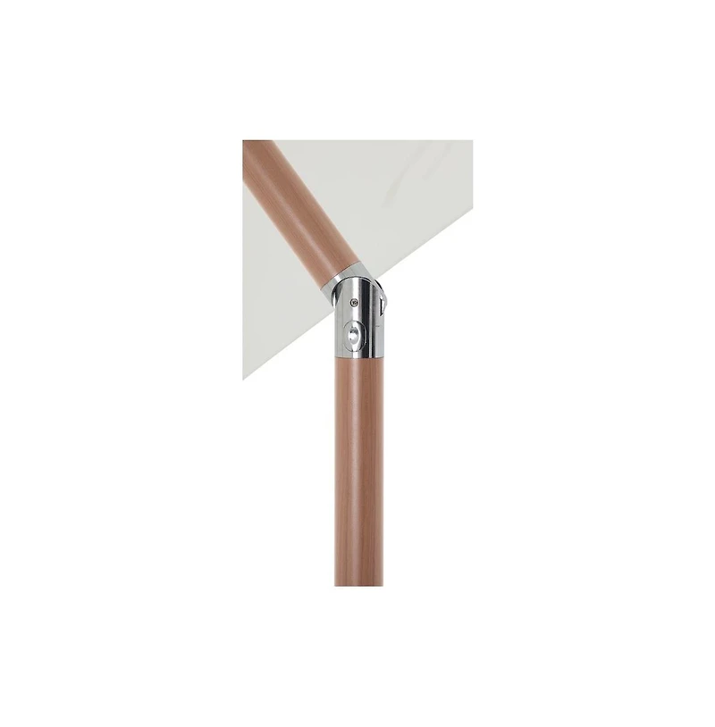 Meridian Furniture Fiji White Fabric Patio Umbrellas