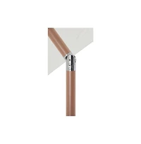 Meridian Furniture Fiji White Fabric Patio Umbrellas