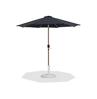 Meridian Furniture Fiji Fabric / Matte White Aluminum Patio Umbrella with Base Sets