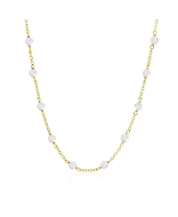 The Lovery Pearl Bead Chain Necklace 14K Gold