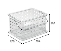 iDesign Small Stackable Shower Basket, Set of 6, Clear, Made in Usa