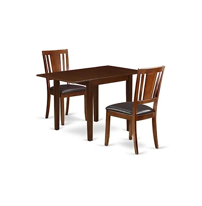 East West Furniture Dining Room Set Mahogany