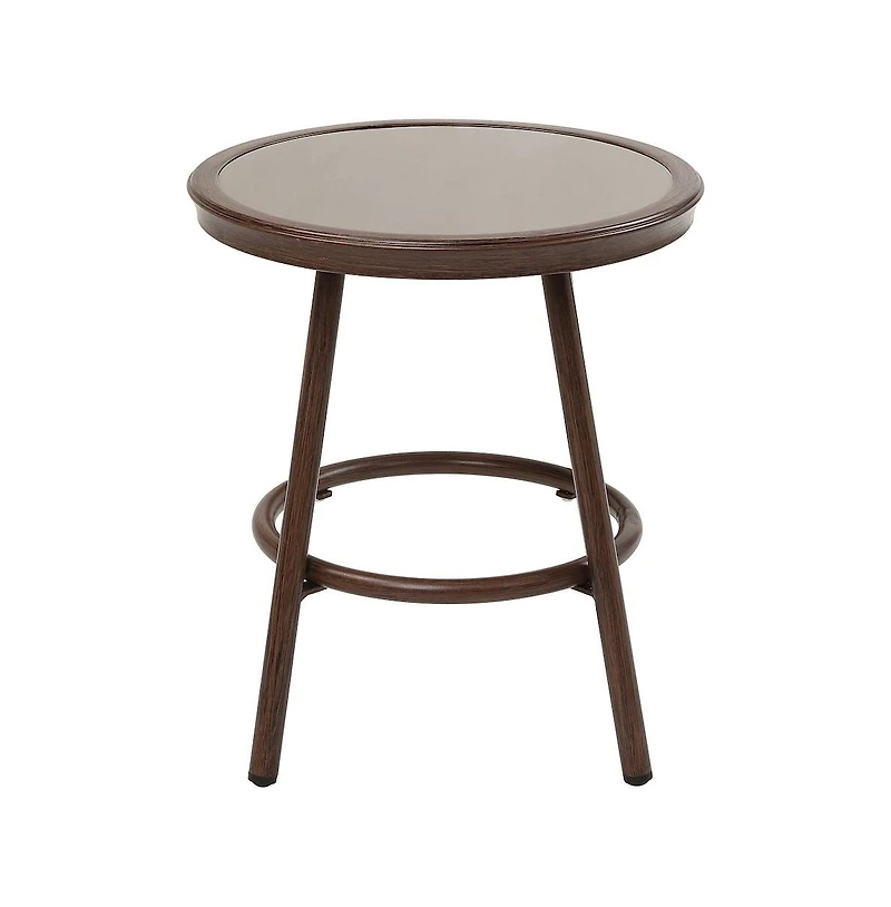 Enitial Star Haft Aluminum Indoor and Outdoor 3pc Table and Chair Set