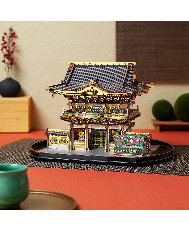 Flash Popup 3D Diy Puzzle: Nikko Toshogu Shrine: Yomeimon Gate Color