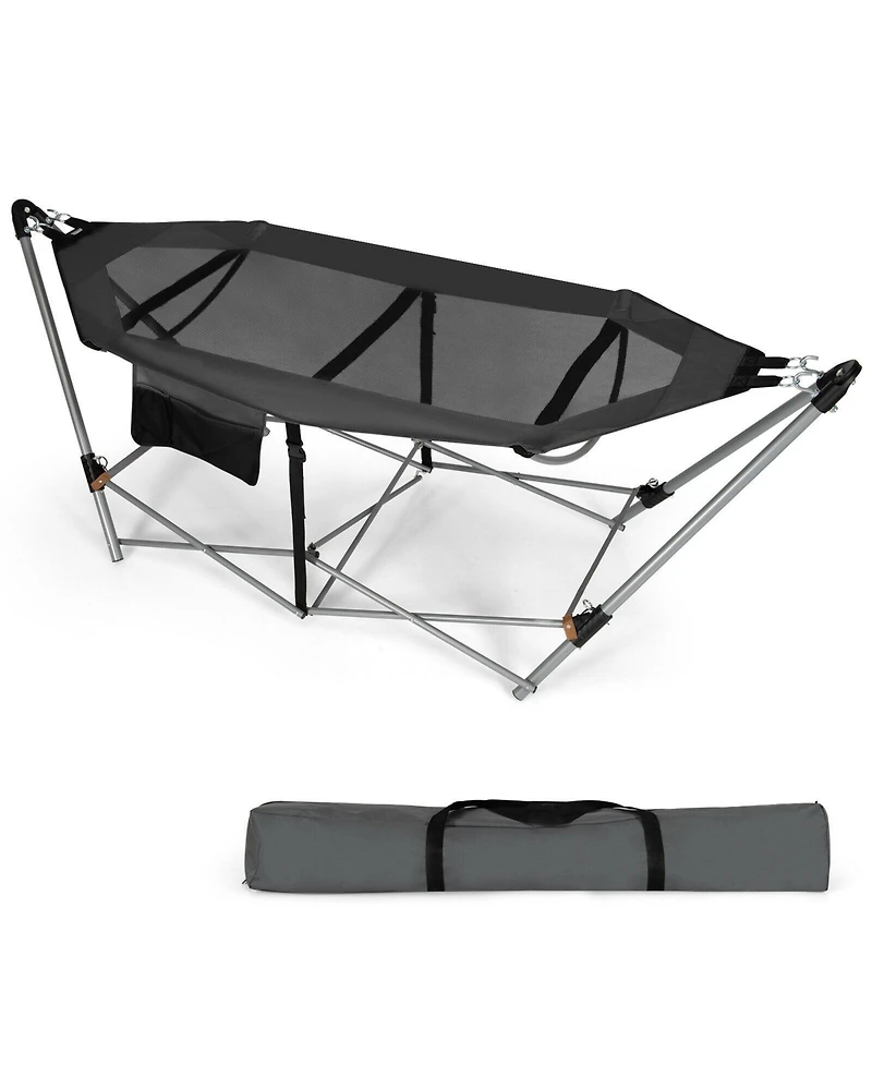 Akiudex Portable Folding Hammock with Hammock Stand