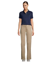 Lands' End Women's Tall Short Sleeve Interlock Polo Shirt