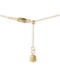 Le Vian Nude Diamond & Chocolate Diamond Double Halo Adjustable 20" Pendant Necklace (5/8 ct. t.w.) in 14k Gold