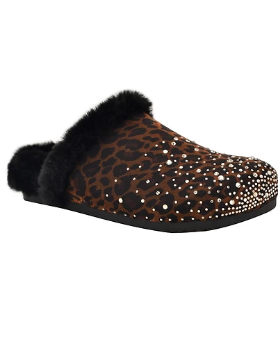 Guess Women's Gascona Embellished Cozy Slip-On Logo Clogs