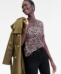 I.n.c. International Concepts Women's Animal-Print Sweater, Macy's Exclusive