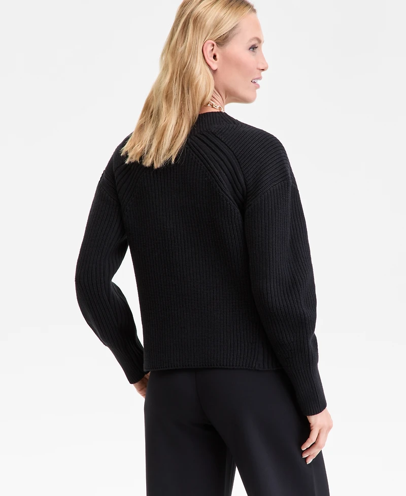 I.n.c. International Concepts Women's Directional Ribbed Sweater, Macy's Exclusive