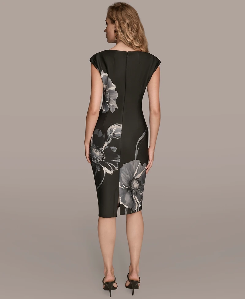 Donna Karan New York Women's Boat Neck Dress