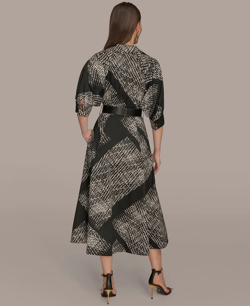 Donna Karan New York Women's Floral Shirt Dress